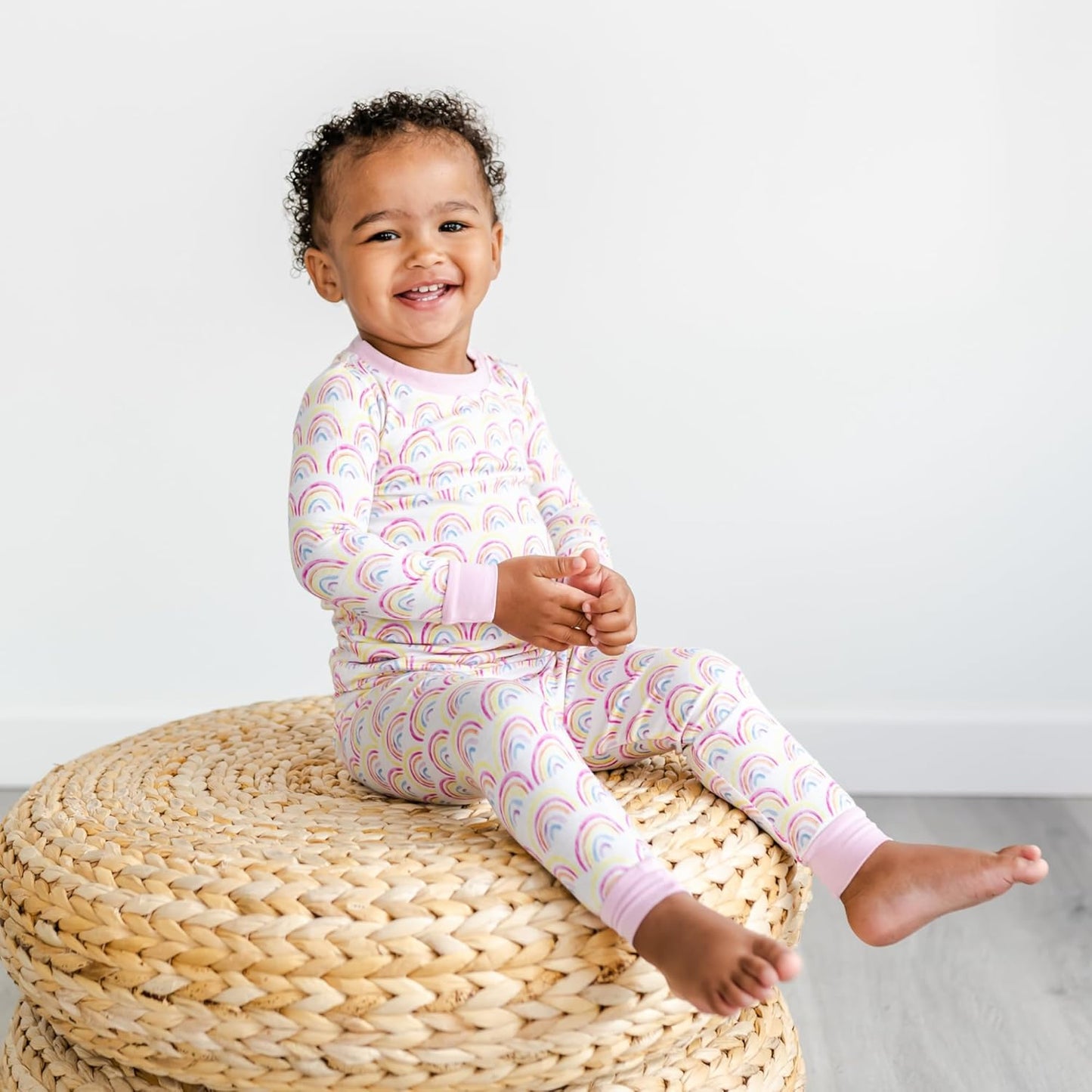 Little Sleepies Two-Piece Pajama Set for Boys & Girls, Soft Viscose from Bamboo Toddler Pajamas for Kids, Family Matching PJs