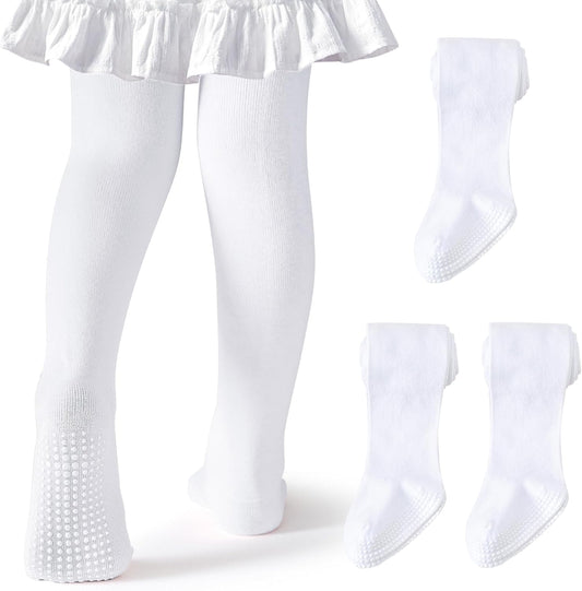 Baby Tights Non Slip Toddler Stockings Tights with Grippers Seamless Soft Cotton Knit Leggings Newborn