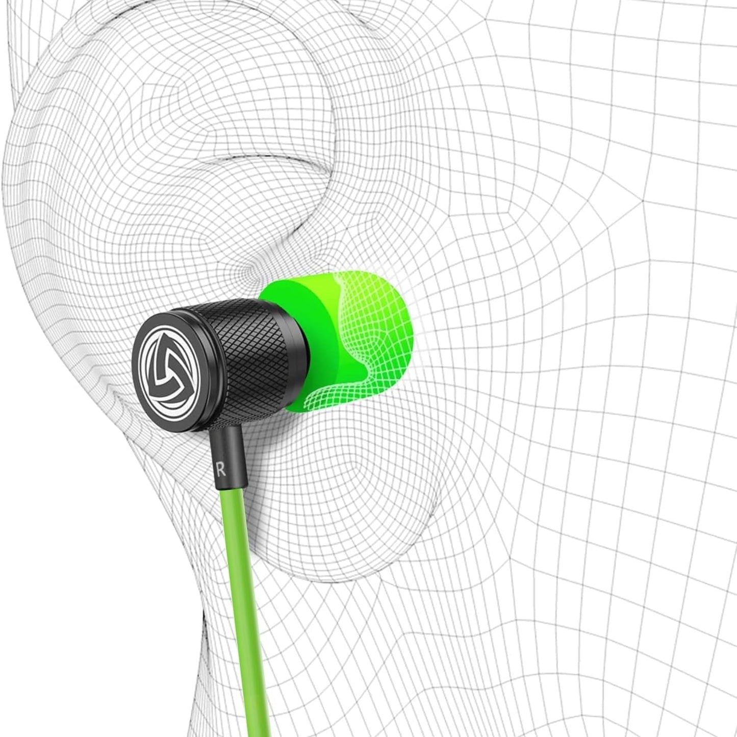 LUDOS Ultra USB C Headphones for iPhone 16 15 Pro Max Plus iPad Pro, 5 Years Warranty, Magnetic USB-C Earbuds for Samsung Galaxy S24 S23 Ultra S22 S21 FE S20 A55 A54 A53, USB Type C Earphones - Green