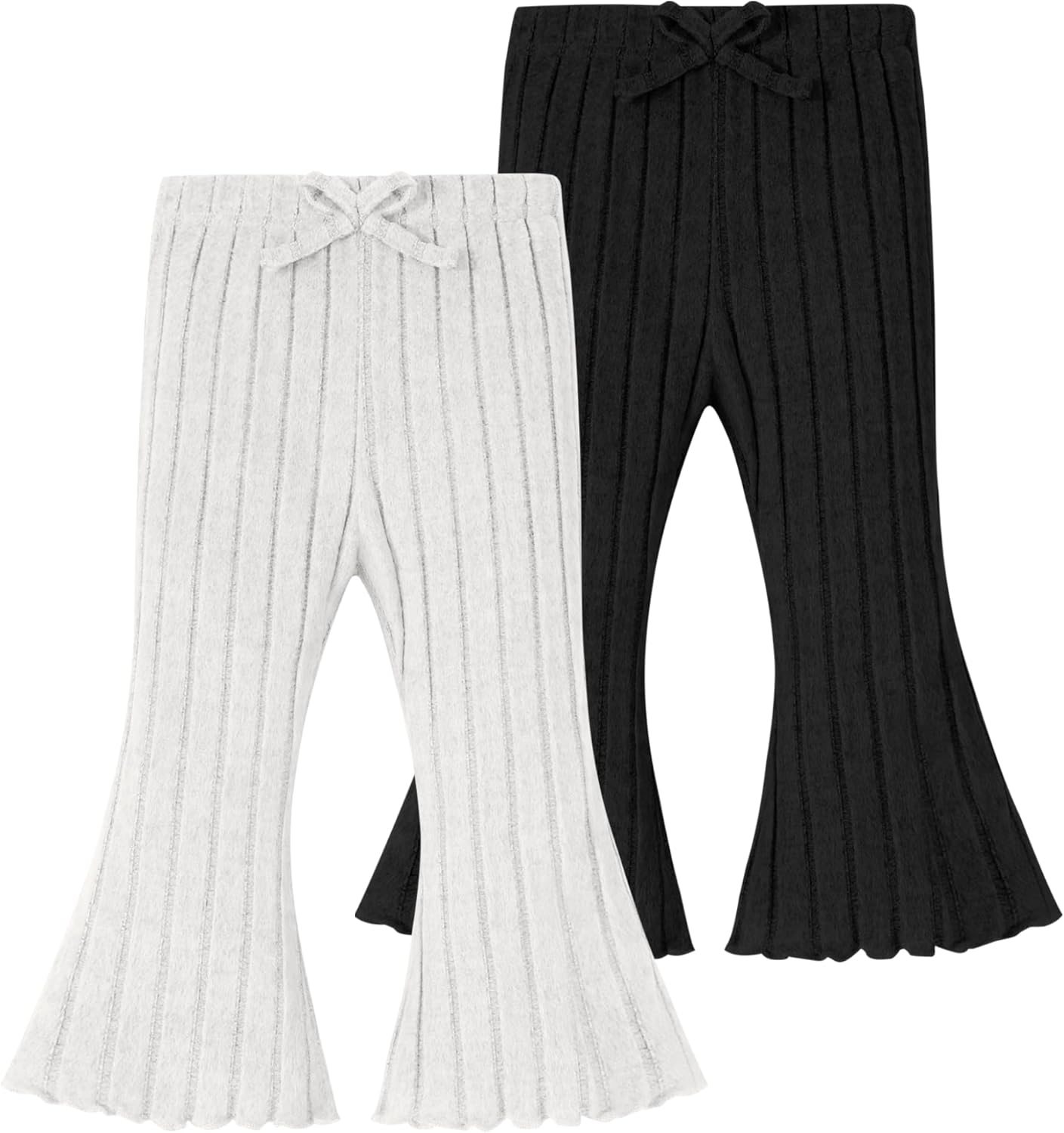 Neutocd Baby Girl Flare Pants Toddler Bell Bottoms Leggings Infant Stretchy Soft Trousers Solid Elastic Waist Pants