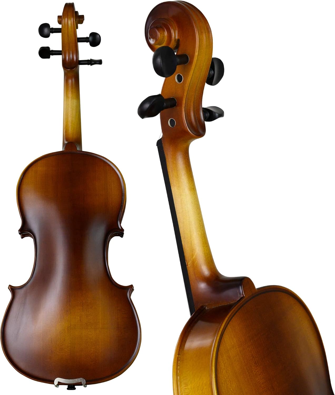 Bunnel Premier Violin Outfit 4/4 Full Size - Carrying Case and Accessories Included - Solid Maple Wood and Ebony Fittings By Kennedy Violins