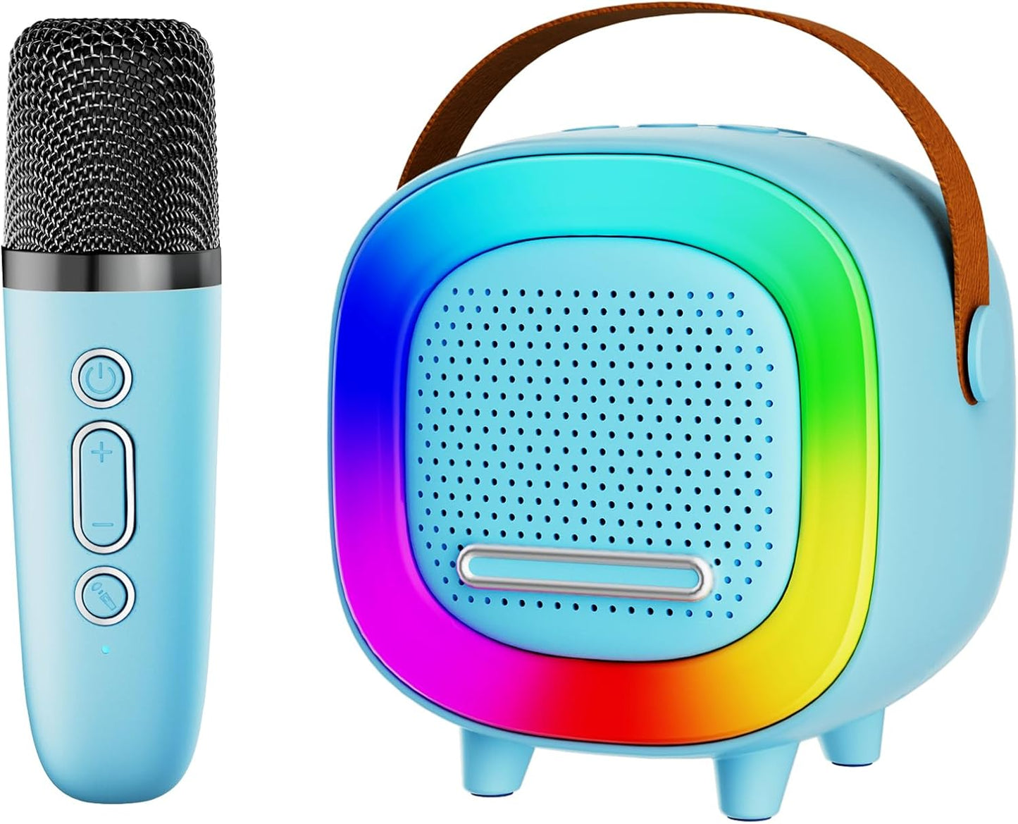 Mini Karaoke Machine Speaker for Kids Adults, Portable Bluetooth with 1 Wireless Microphones, Children's Day Birthday Gift Ideas for Toys for Teens Boys and Girls Aged 4, 5, 6, 7, 8, 9, 10, 11, 12+