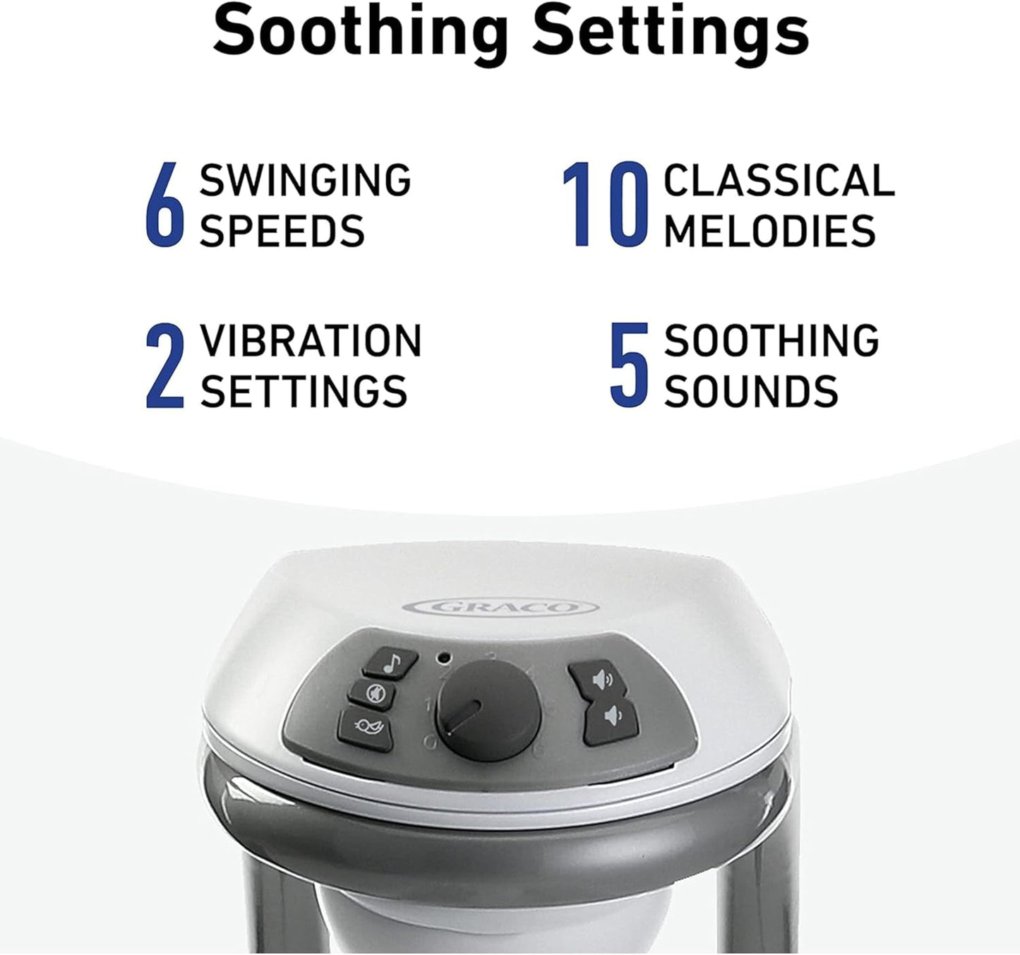 Graco DuetConnect LX Seat & Bouncer, Multi-Direction Seat, Multiple Swinging Speeds, Easily Portable, Redmond