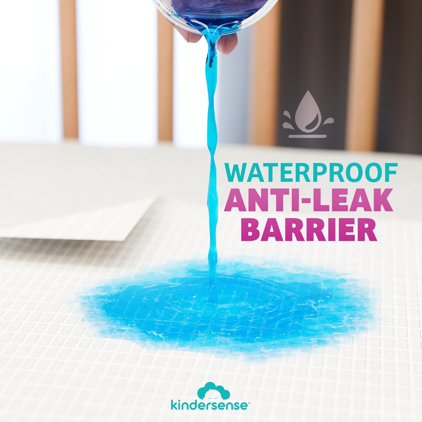 KinderSense - Disposable Changing Underpads for Baby Diaper (80 Pack) Extra Large (17.5" x 17.5") Portable Pee Pad Waterproof & Leak Proof Underpad Mat Incontinence Protection - Absorbent Changing Mat