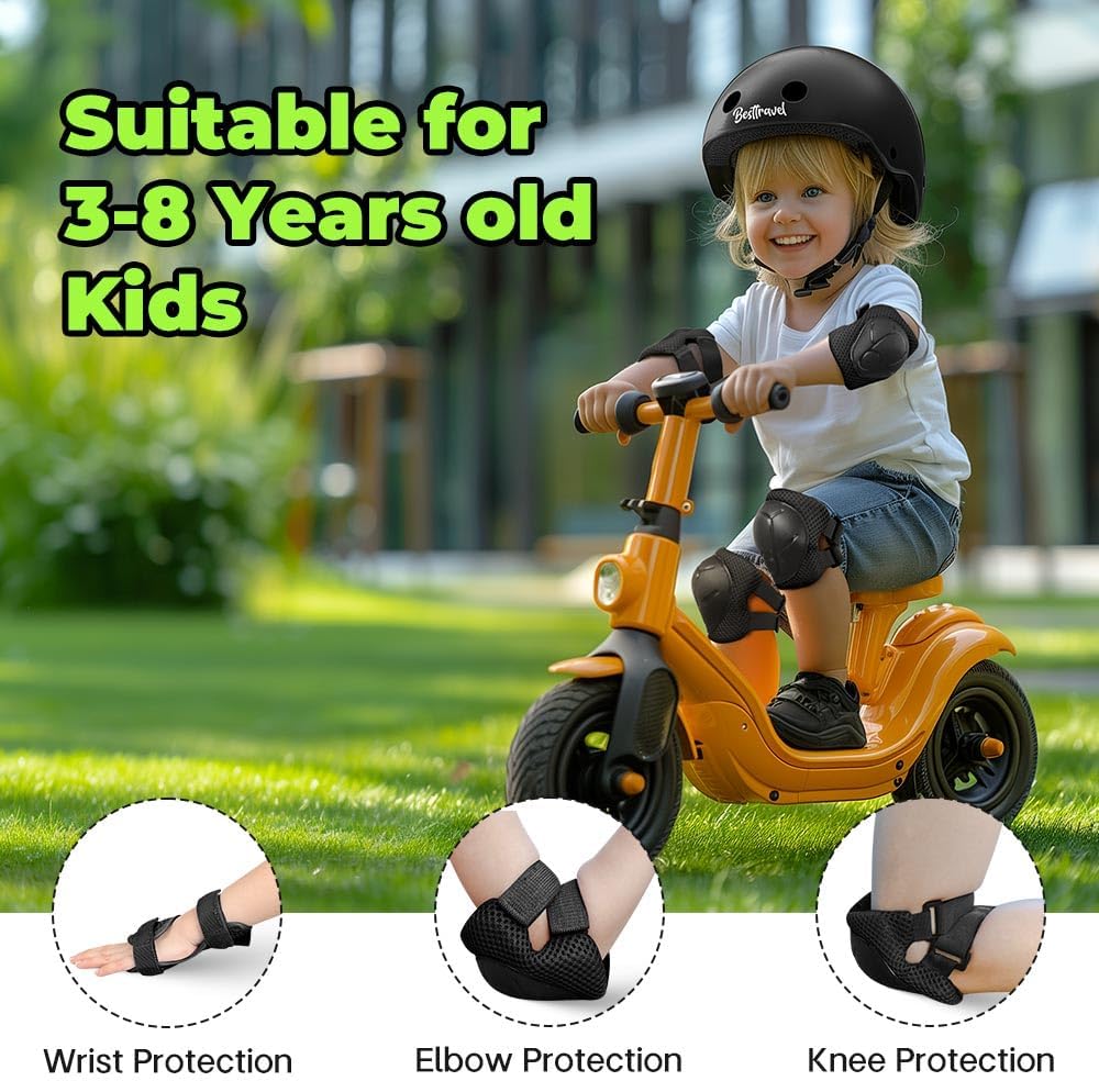 Kids Helmet, Toddler Adjustable Kids Ages 3-8 Years Old Boys Girls Multi-Sports Safety