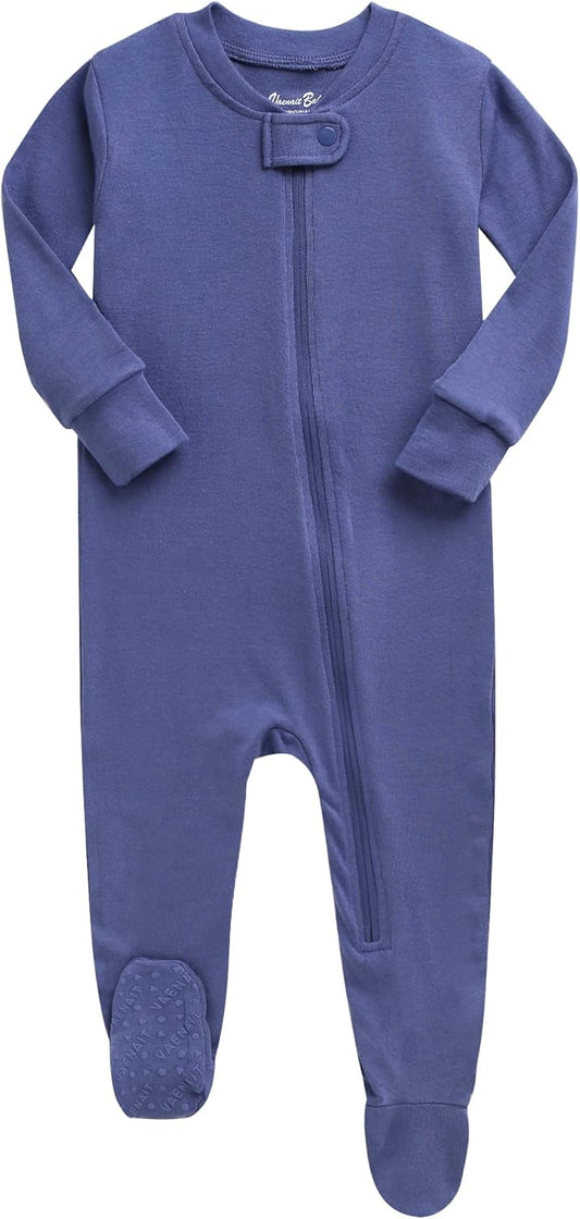 VAENAIT BABY Infant Toddler Boys Girls Footed One-Piece Sleep and Play Premium Modal Pajamas 1-2 Pieces