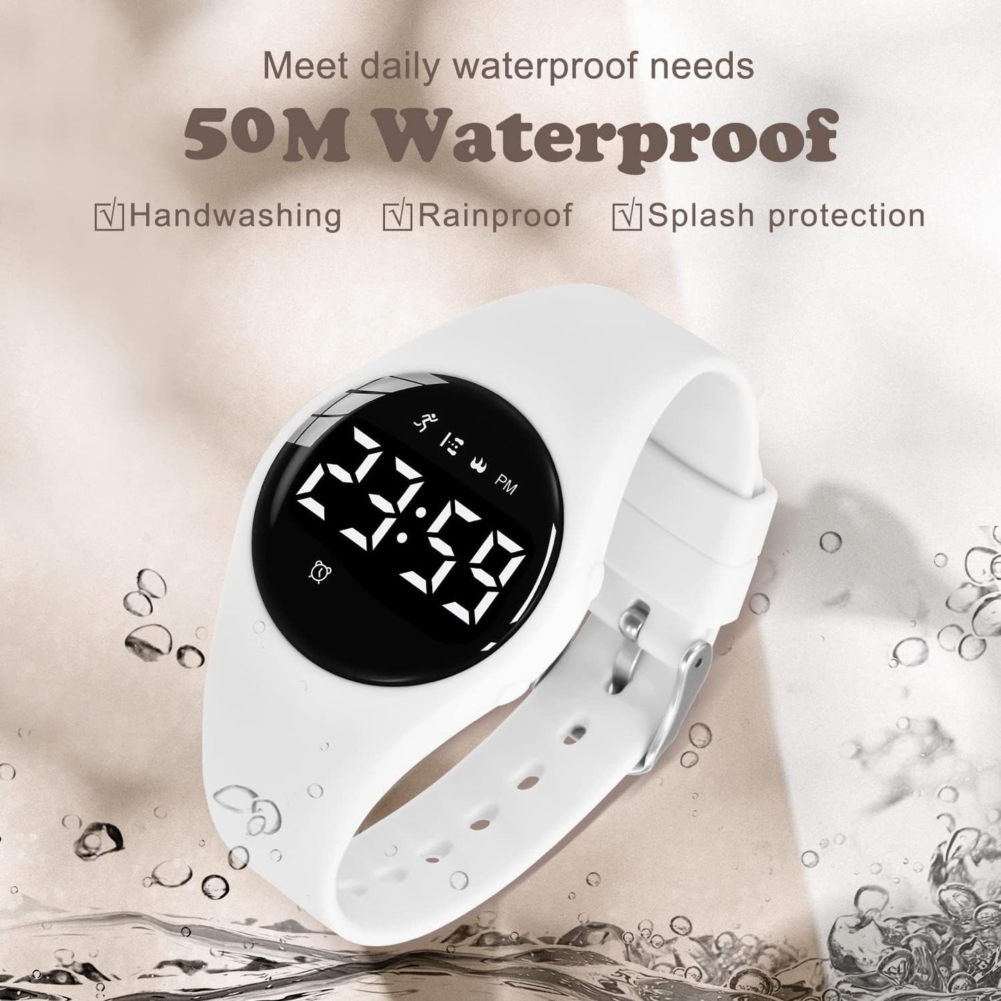 Kids Watches for Girls Boys Digital Sport Watch with Step Counter Pedometer Vibration Alarm Clock, No App Waterproof Fitness Tracker Kids Watch Boys Girls Teens Students Ages 5-16