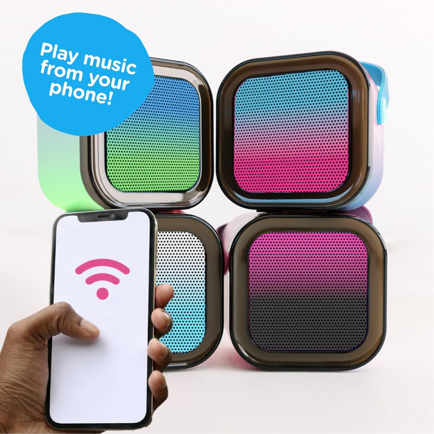 Move2Play, Karaoke Machine for Kids | Includes 20+ Kid Songs | 2 Microphones | Connect with Bluetooth | 3, 4, 5, 6, 7+ Year Old Gift | Toy for Girls, Boys, & Toddler | Birthday Present