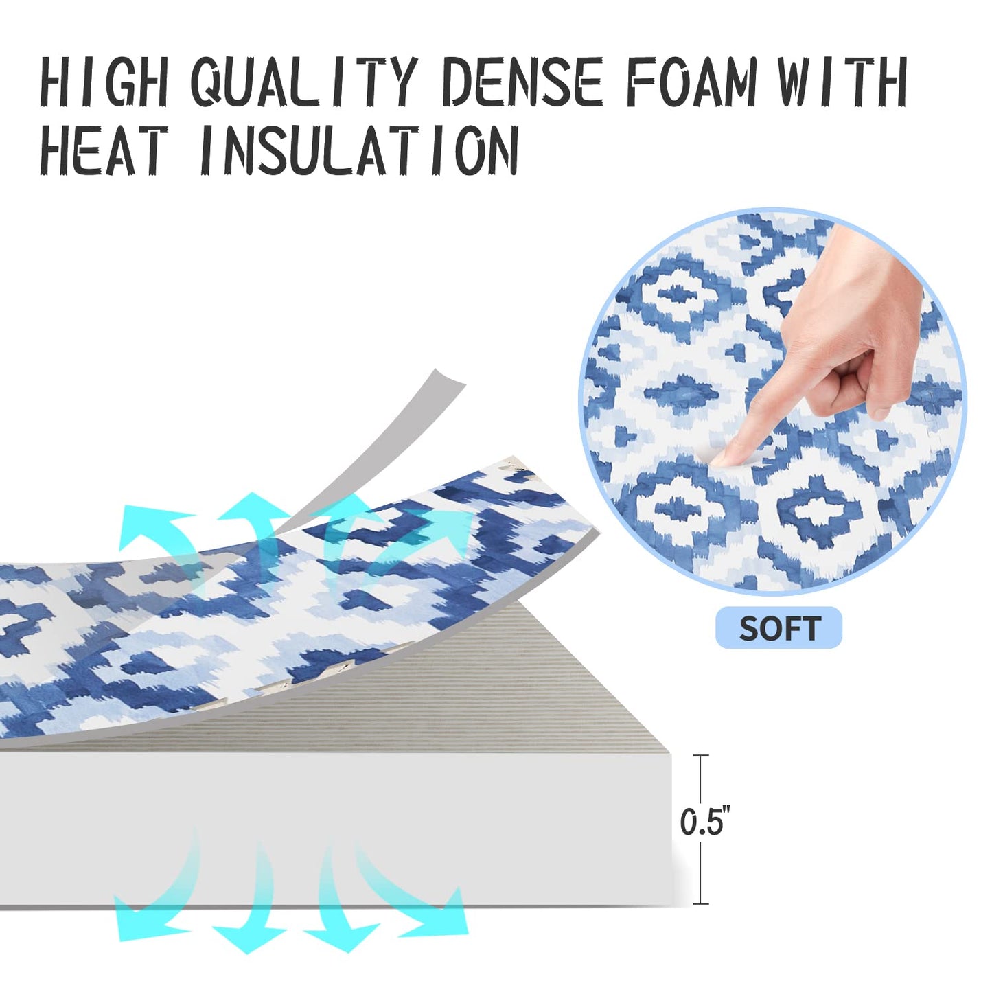 Yay Mats Stylish Extra Large Soft Baby Play Mat. Soft, Thick, Non-Toxic Foam playmat Covers 6 ft x 4 ft. Expandable Interlocking Floor Tiles Toddlers and Kids Playmat Tummy Time Mat