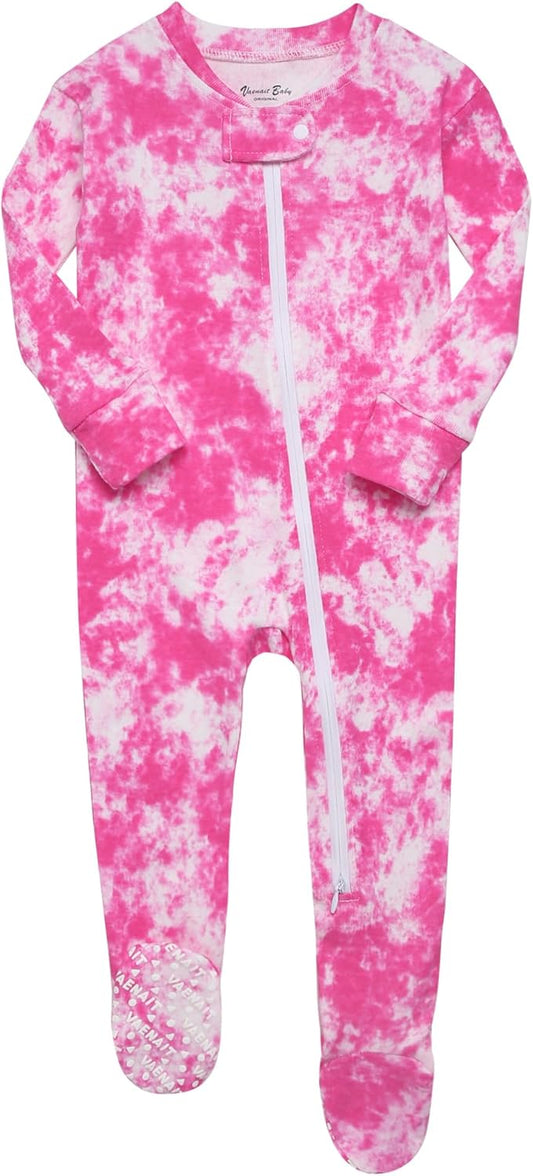 VAENAIT BABY Infant Toddler Boys Girls Footed Pajamas One-PIece Romper Sleep and Play 0M-2T