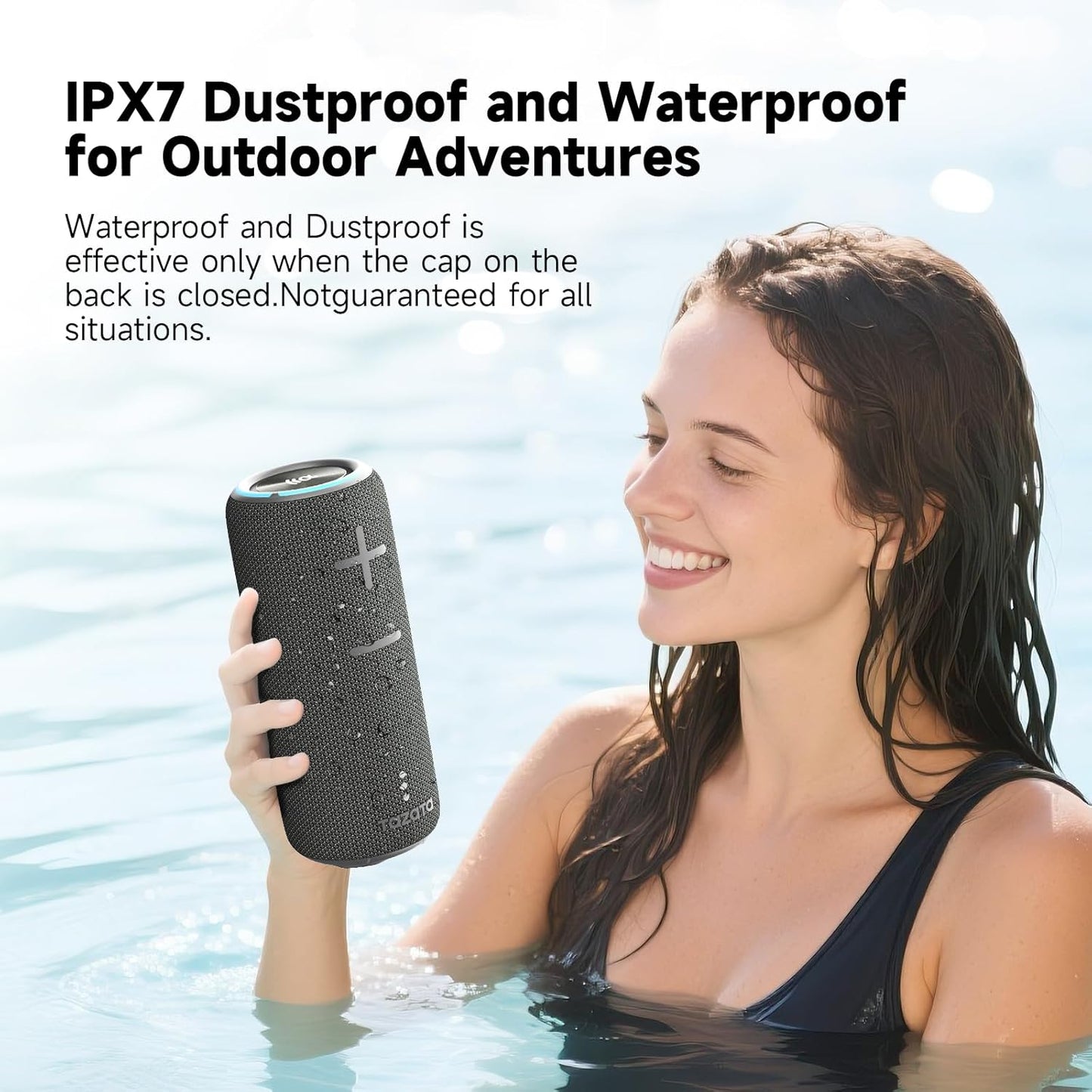 Portable Bluetooth Speaker, 30W 360° Surround Sound IPX7 Waterproof Wireless Golf Speakers,Outdoor Loud TWS Speaker,for Beach,Party,Camping Gift,8H Playtime