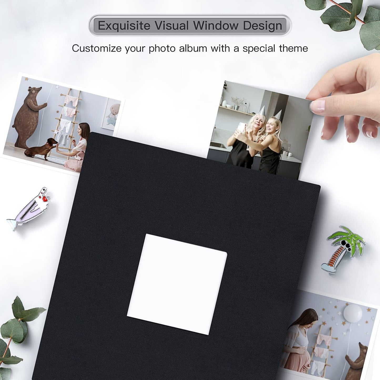 popotop Photo Album 4x6-600 Photos Photo Books with 600 Horizontal and Vertical Pockets,Linen Cover Albums for Family Wedding Anniversary Baby Vacation Pictures