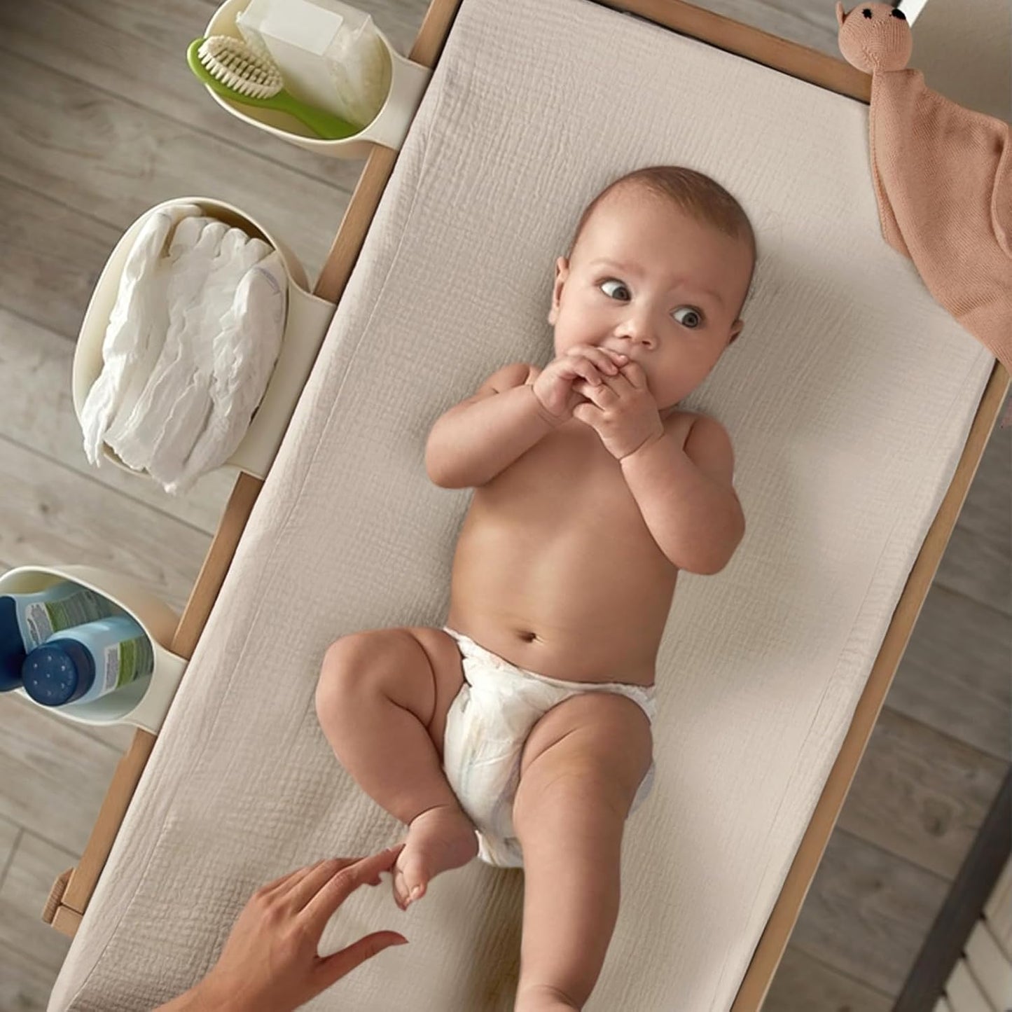 lulumoon Baby Changing Pad Cover: Muslin Diaper Changing Table Pad Cover - Changing Pad Sheets for Girls Boys