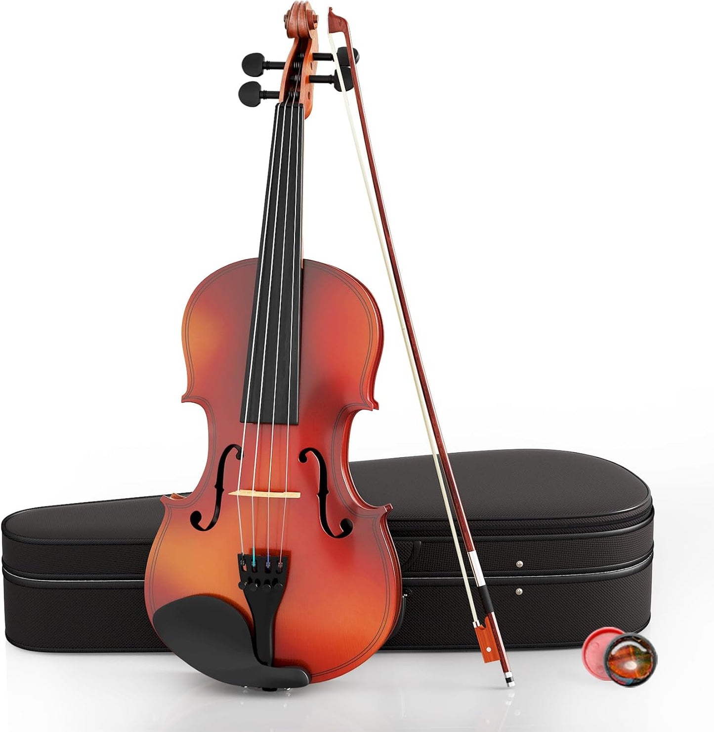 1/8 Violin for Beginner, Kids Violin for Students, Complete Kids Violins Set with Case, Bow, Rosin, Ideal for Kids Violins Beginner Ages 4-5, Natural