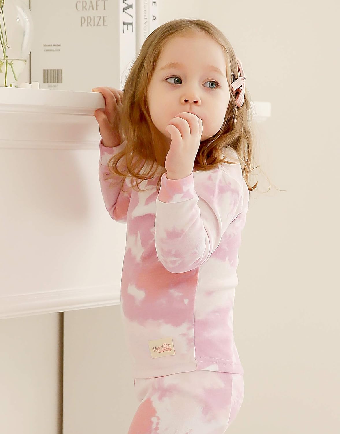 VAENAIT BABY 12M-12Y Toddler Kids Boys Girls 100% Cotton Marbling Tiedye Sung Fit Sleepwear Pajamas 2pcs Pjs Set