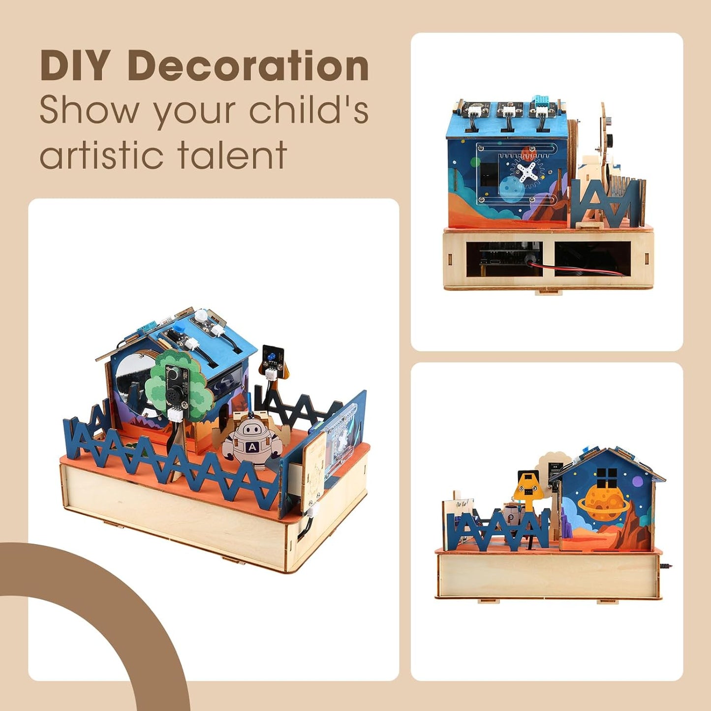 STEM Kits for Kids Age 12+, ACEBOTT IoT Smart Home Kit for Teens, STEM Toys Compatible with Arduino & Scratch, Coding Set with House Building, Sensors & App Control, Gift for Teens & Adults