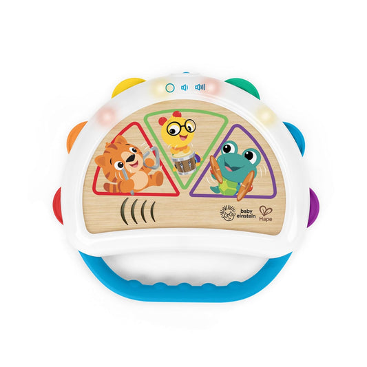 Baby Einstein + Hape Tap & Shake Magic Touch Tambourine, Ages 6 Months and Up