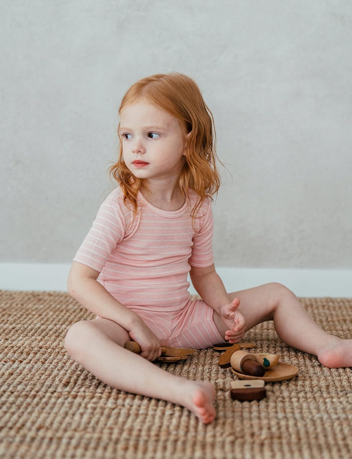 AVAUMA Stripe Pattern Baby Boys Girls Pajama Set Kids Toddler Snug fit Ribbed Sleepwear pjs for Daily Life Style