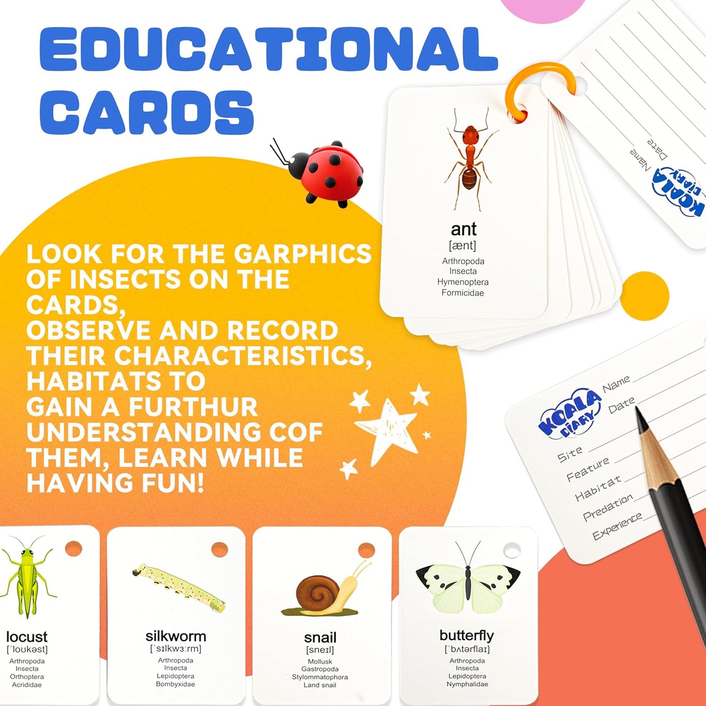 SMILESSKIDDO Bug Catcher for Kids, 25 Pcs Kids Explorer Kit & Kid Bug Catching Kit - Kid Nature Kits Outdoor Adventure Toys for Girls 3+ Years Old