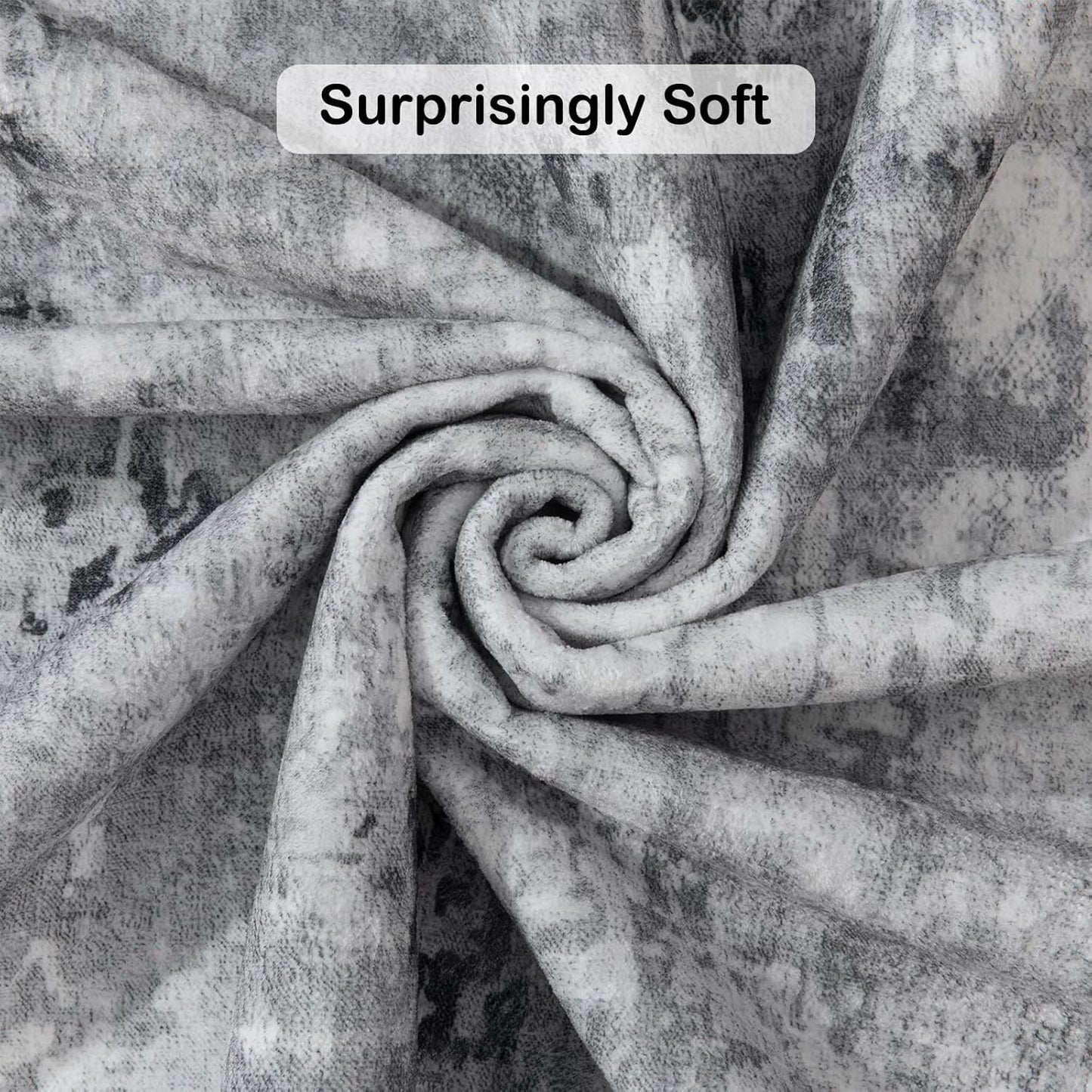 Kelarea Living Room Rug 8x10 Grey Rug Machine Washable Large Area Rugs, Non Slip Abstract Vintage Indoor Carpet for Bedroom, Nursery, Classroom, Dining Room, Home Office