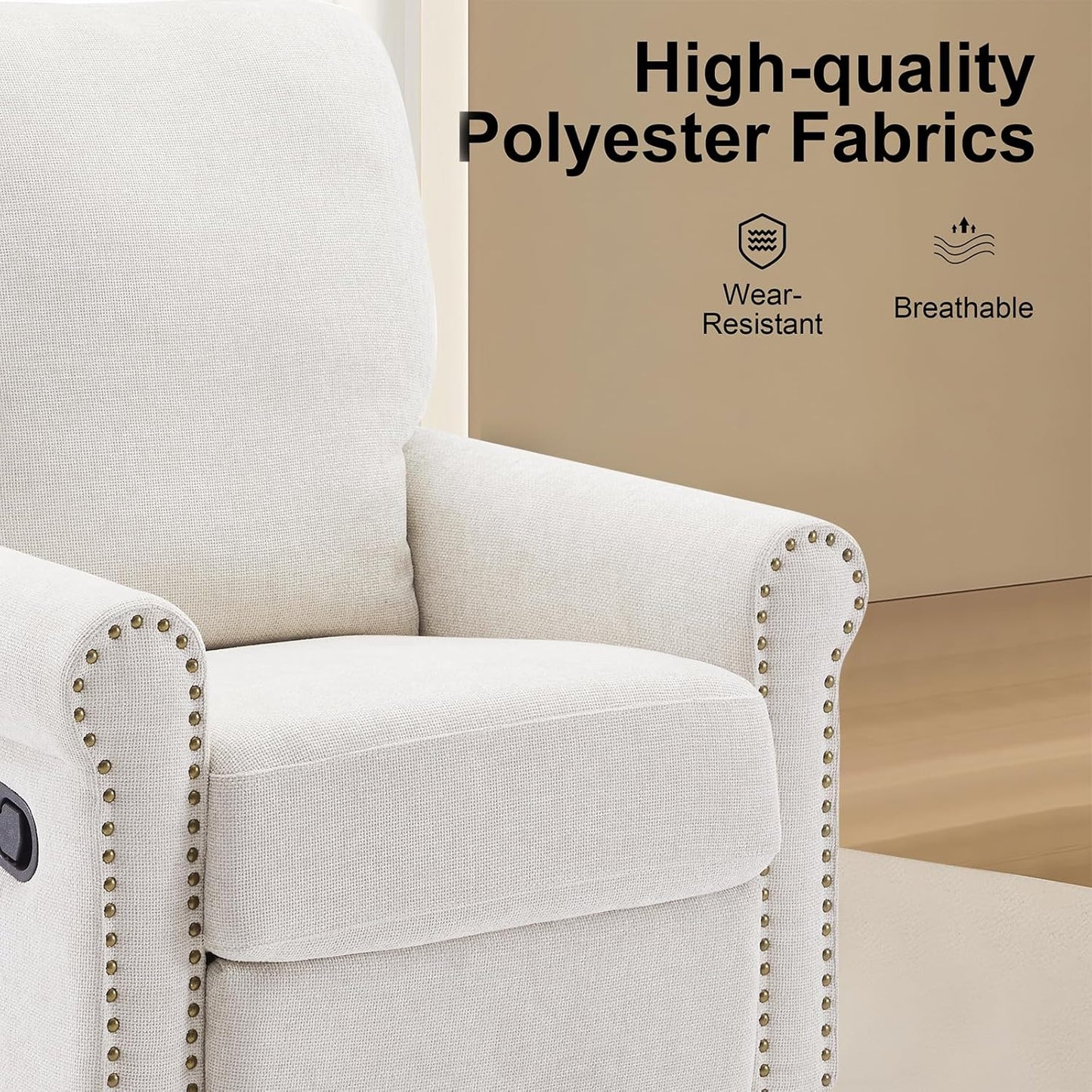 Recliner Chair, 360 Swivel Rocker Chair for Adults Nursery Rocking Chairs Glider Chairs for Living Room, Bedroom, Apartment