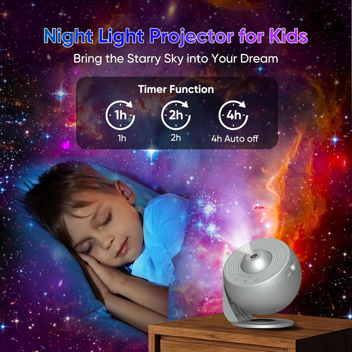 Galaxy Projector for Bedroom,13 in 1 Star Projector with Timer and 3 Button Control 360° Rotating Planetarium Ceiling Night Light Projector for Kids,Adult,Gifts,Ceiling,Bedroom Room Decor