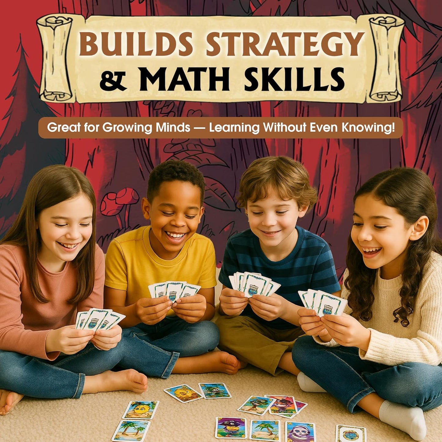 Detectorist Rummy Playing Card Game Set for Kids and Adults – Fun Strategy Card Game for Family Game Night – Ages 7+ – Easy to Learn, Enhances Math & Thinking Skills – Great Gift or Stocking Stuffer