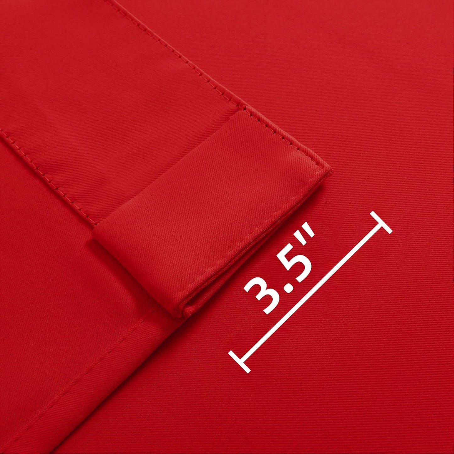 Joydeco Blackout Curtains 108 Inches Long, Thermal Insulated Black Out Curtains 2 Panels Set, Room Darkening Drapes for Living Room Window Rod Pocket Back Tab (W52 x L108 Inch, Red)