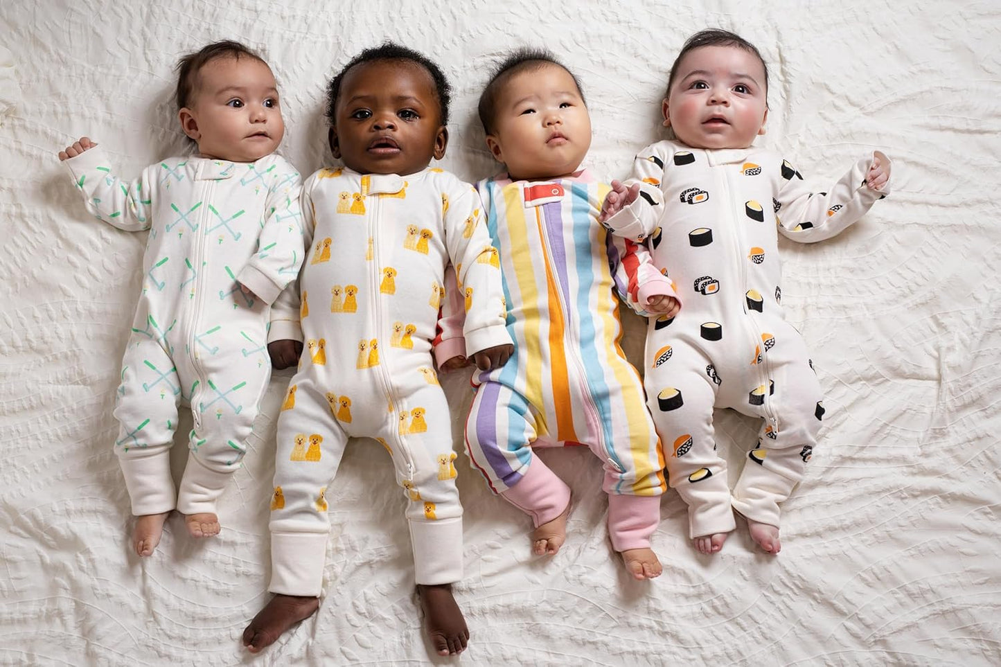 MONICA + ANDY Baby Organic One-Piece Baby Pajamas