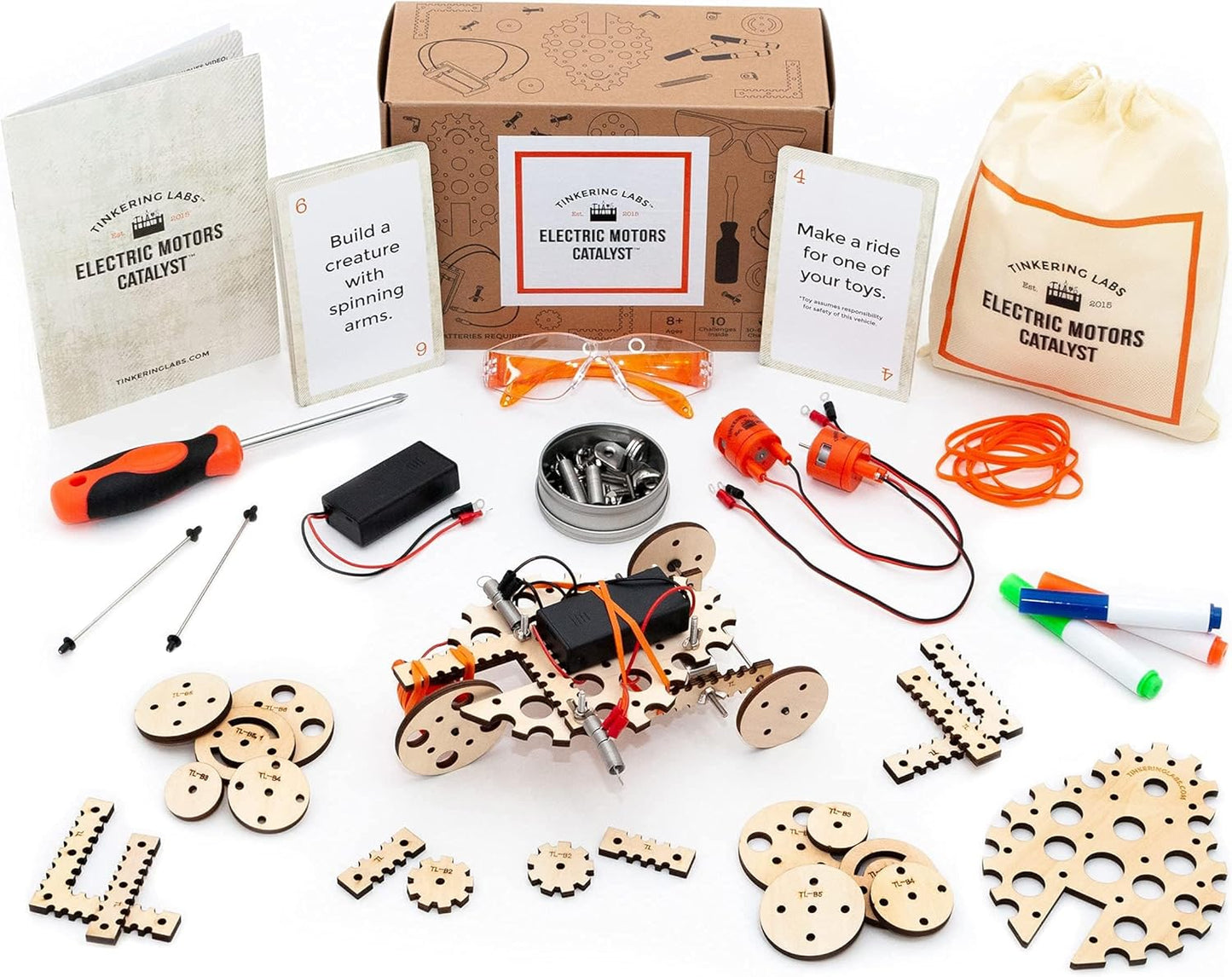 Robotics Engineering Kit | Designed by Scientists | 50 Plus Parts | 10 Plus STEM Projects for Kids 8 to 12 | Learn Electronics, Science | Grow Creativity, Grit | DIY Inventor Toy Gift
