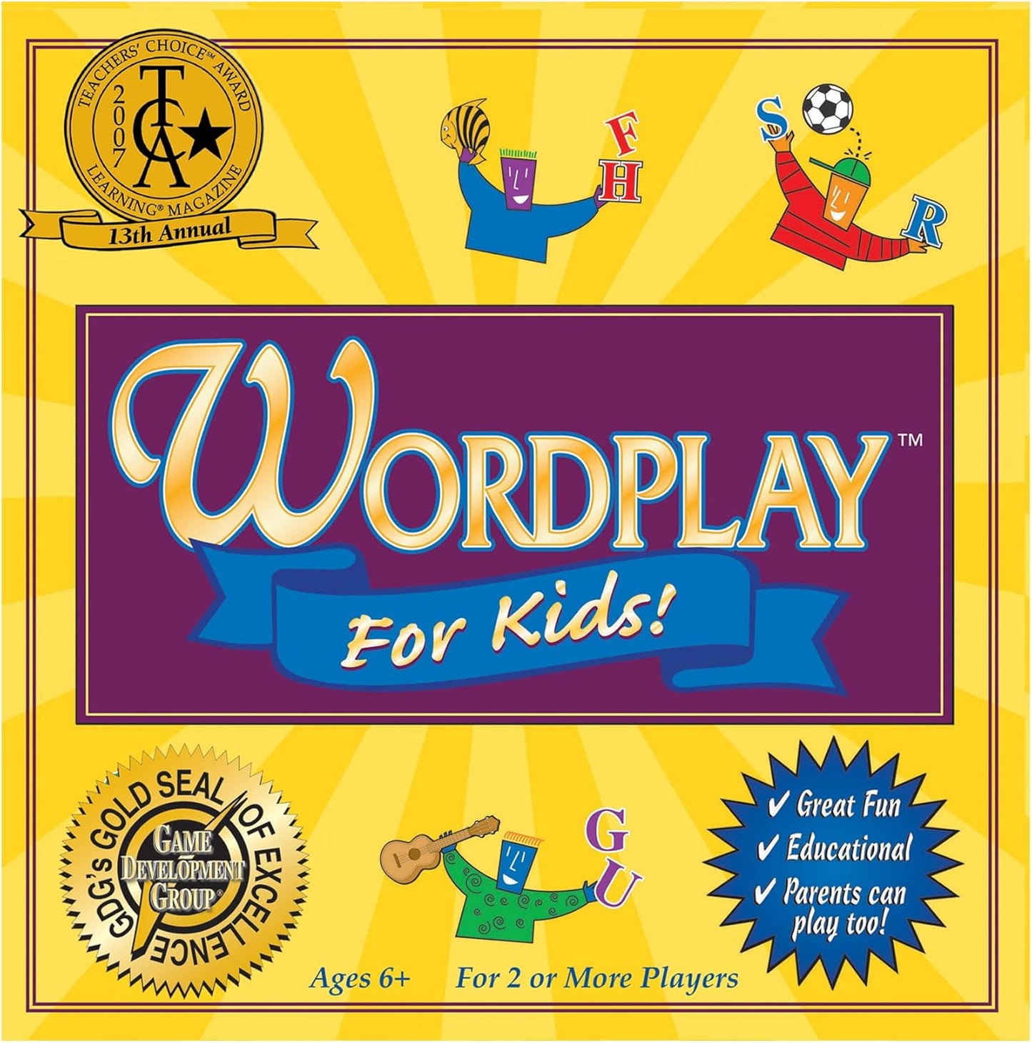 Wordplay for Kids — The Fast-Paced, Award-Winning Game Where Kids Race to Create Words — Fun & Educational for The Whole Family, Ages 6 & Up