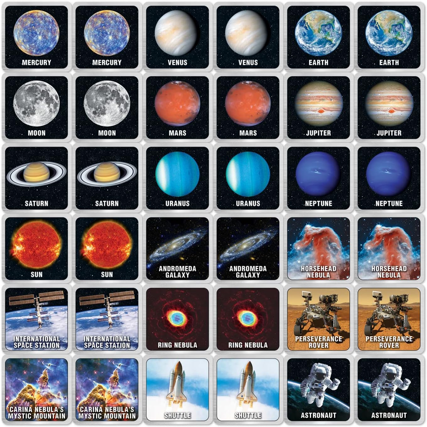 MasterPieces Kids Games - NASA Matching Game - Game for Kids and Family - Laugh and Learn