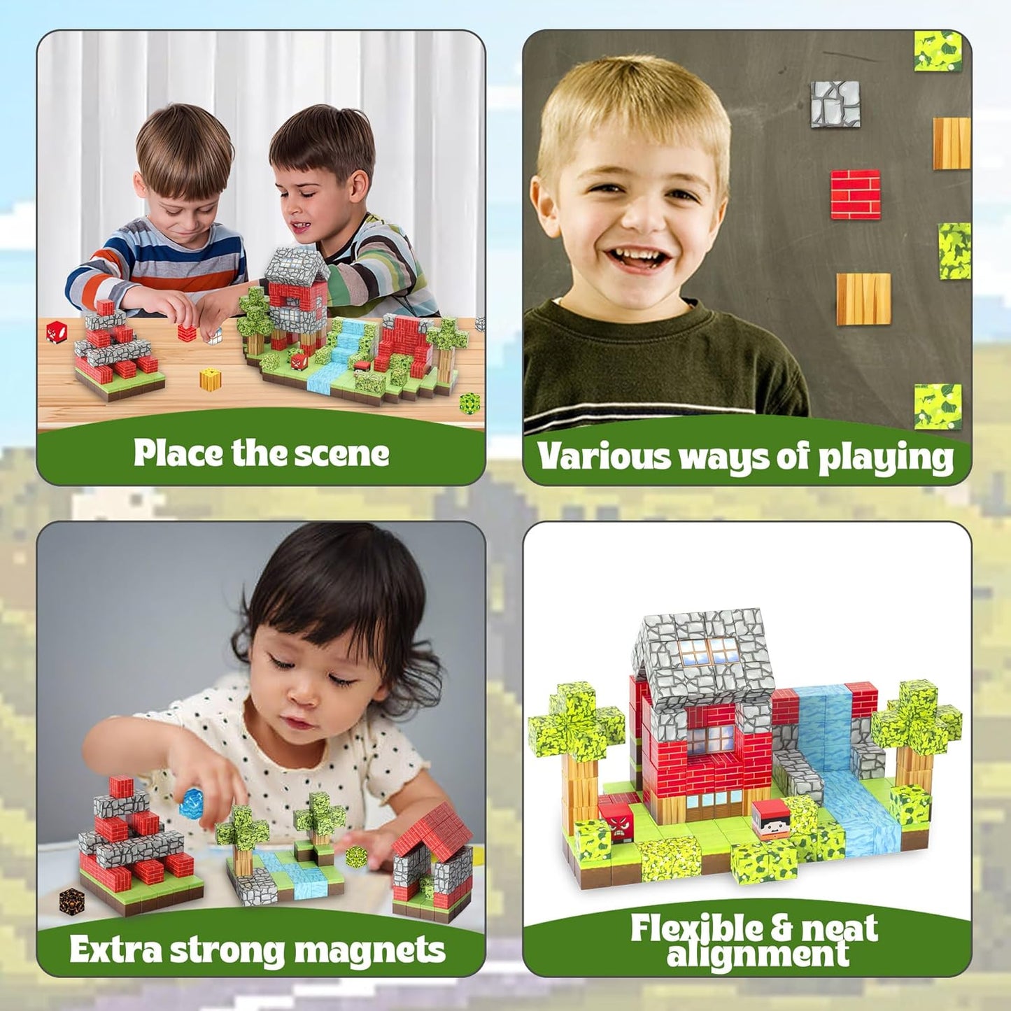 Magnetic Building Blocks STEM Toys for Kids Ages 3-12 – 120 PCS Educational Construction Set with Storage Bag, Safe & Durable Learning Toys for Toddlers Children Boys Girls
