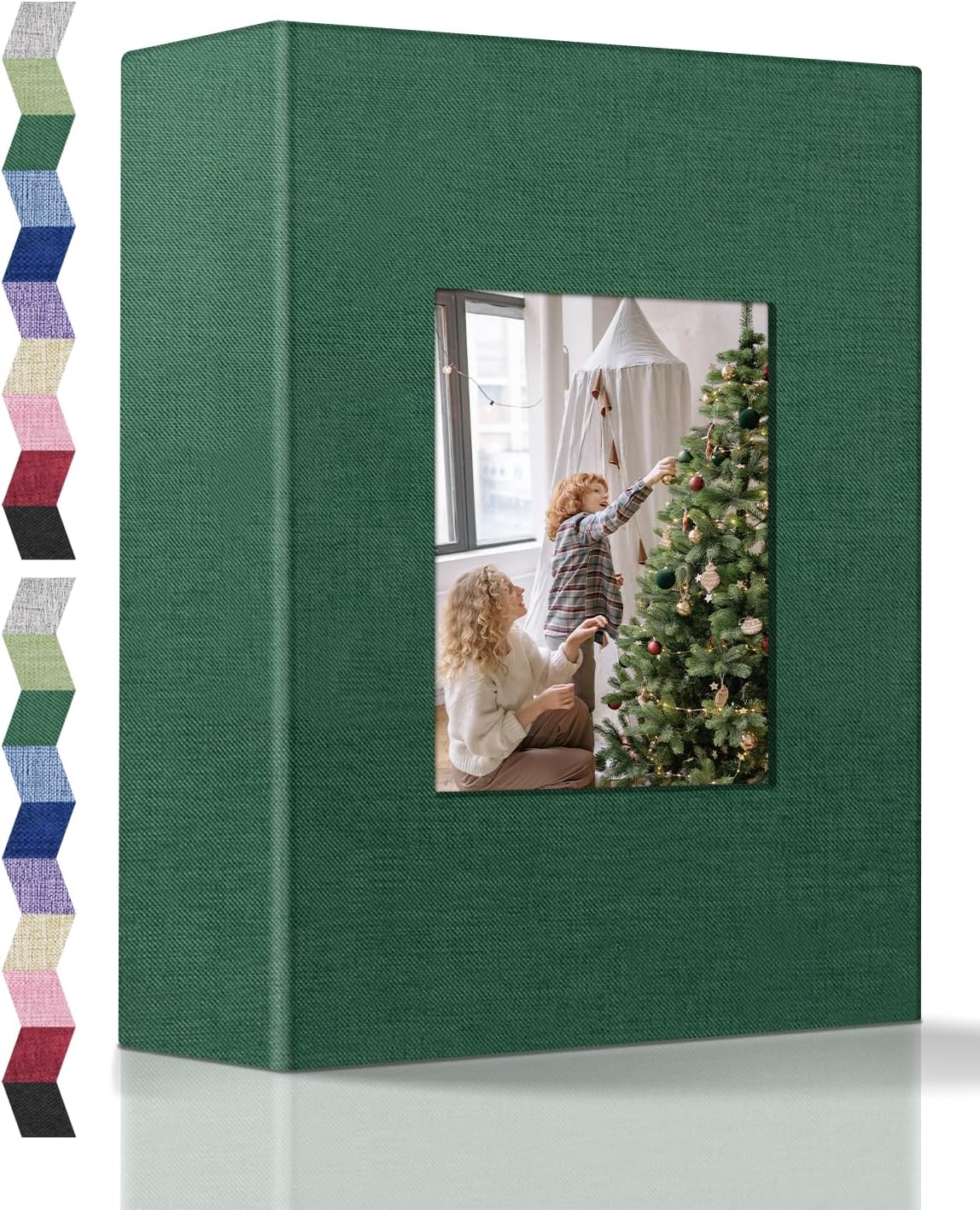 popotop Photo Album 4x6-100 Photos Photo Books with 100 Vertical Pockets,Linen Cover Albums for Family Wedding Anniversary Baby Vacation Pictures