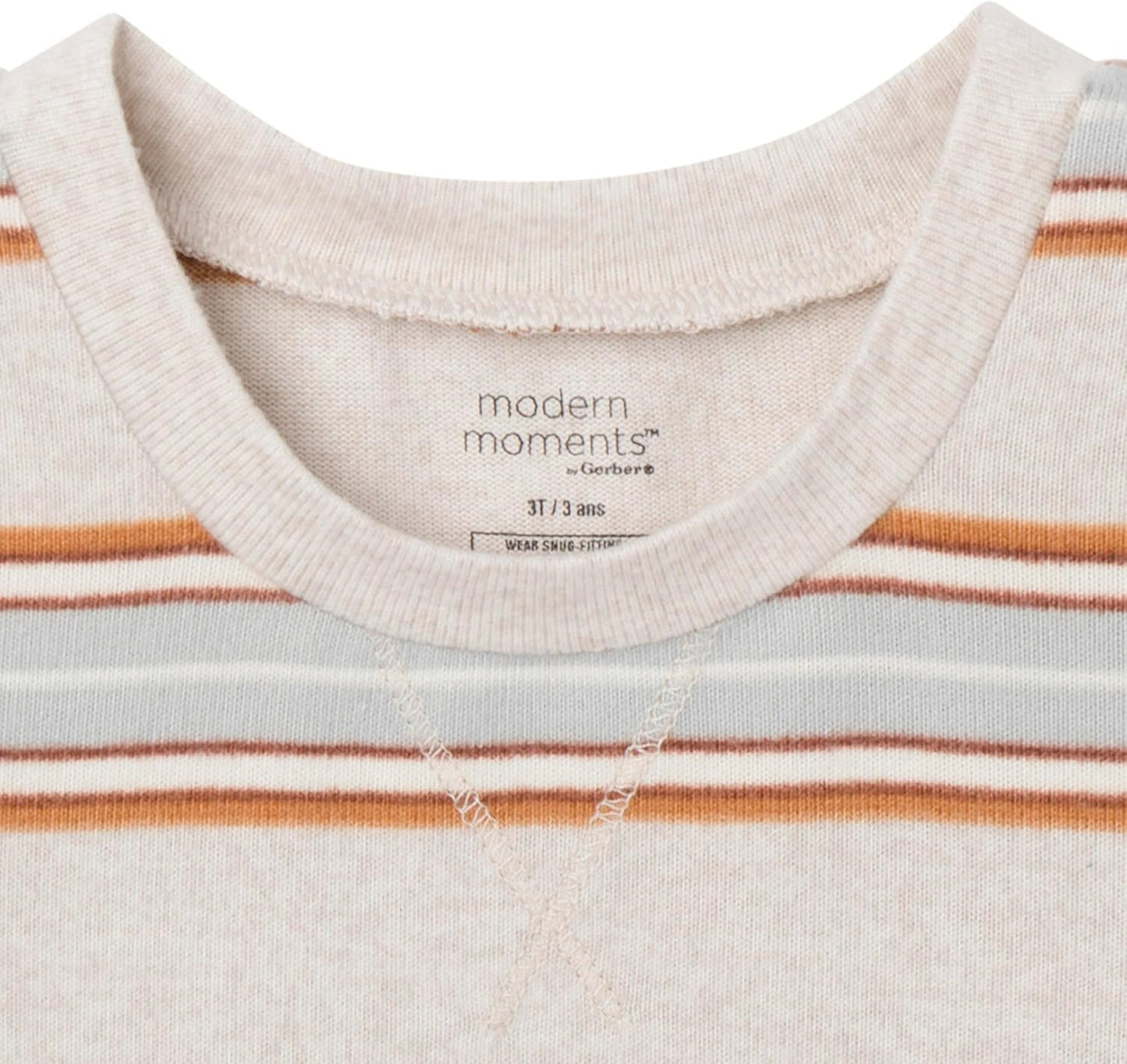 Modern Moments by Gerber Baby and Toddler Hacci Snug Fit 2-Piece Pajama Set