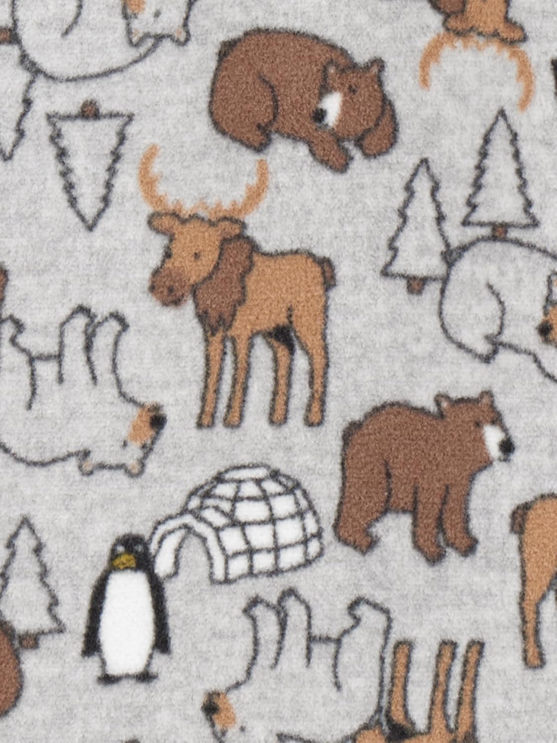 Simple Joys by Carter's Toddlers and Baby Boys' Loose-Fit Flame Resistant Fleece Footed Pajamas, Pack of 3