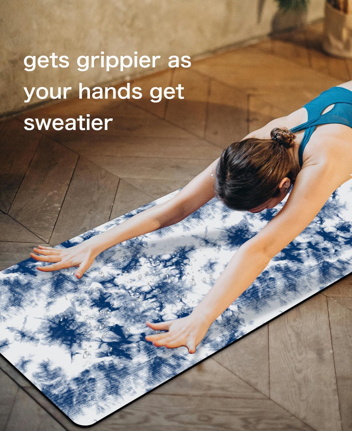 Non Slip Yoga Mat TPE Workout Mat for Men Women, Thick Workout Mat with Carrying Strap, Fitness Mats for Exercise, Yoga, Fitness, Pilates, Floor Workouts (72" x 24" x 6mm)
