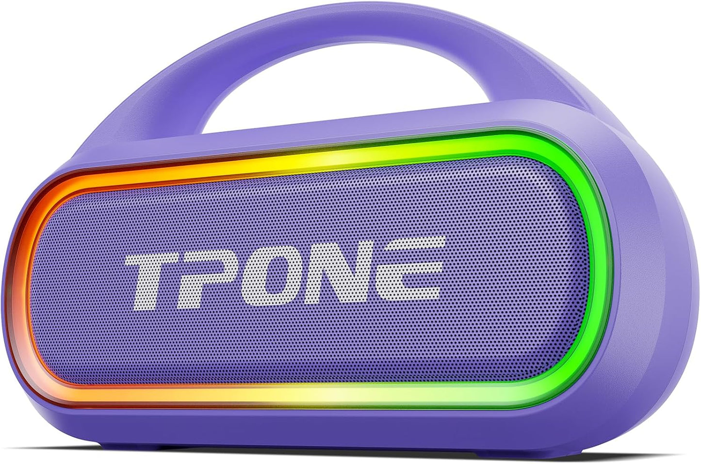 TPone Portable Bluetooth Speaker, 30W (Peak) Wireless Speaker for Outdoor, Up to 12H Playtime, IPX5 Waterproof with Light, TWS Pairing, for Home/Party/Outdoor/Beach, Birthday Gift (Chilled Lilac)