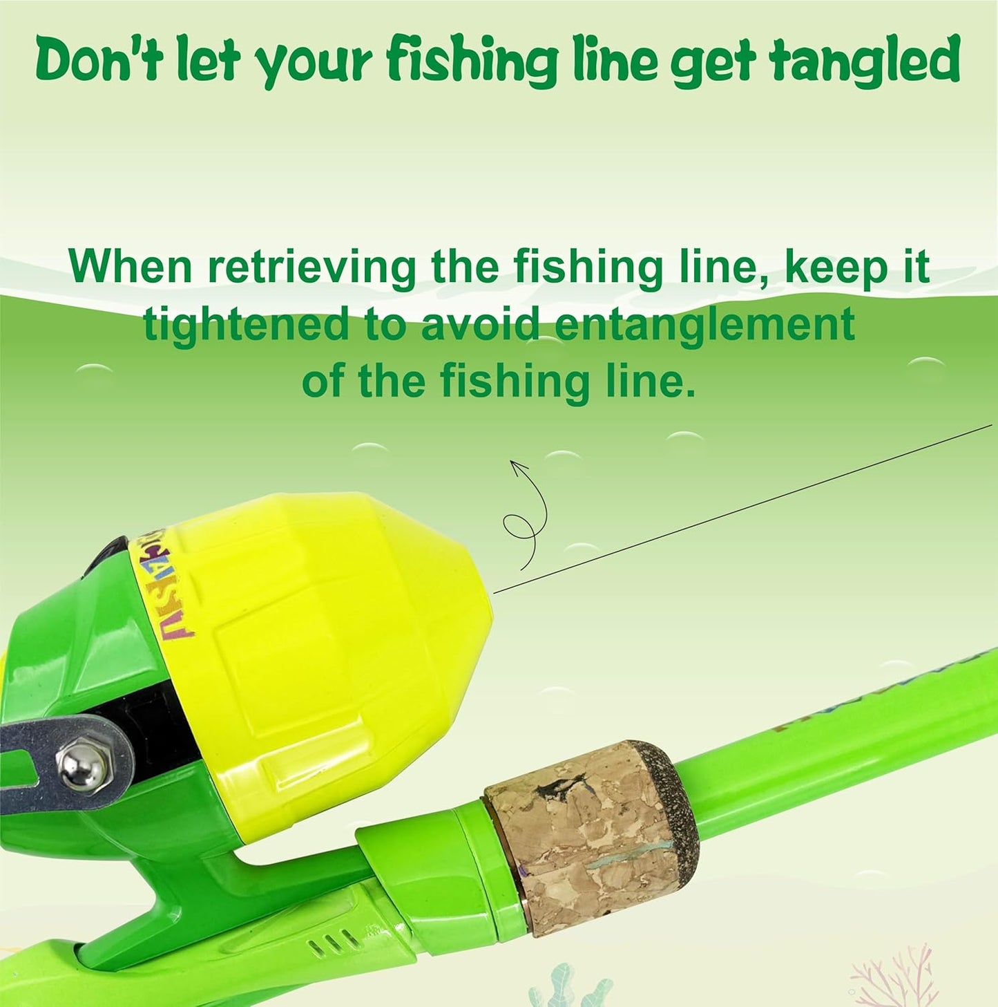 Kids Fishing Pole Set, Kids Fishing Rod and Reel Combo and Fishing Net Tackle Box with Fishing Lures Hooks and Bag for Boy, Girl, Youth, Beginner, Over 3 Years Old