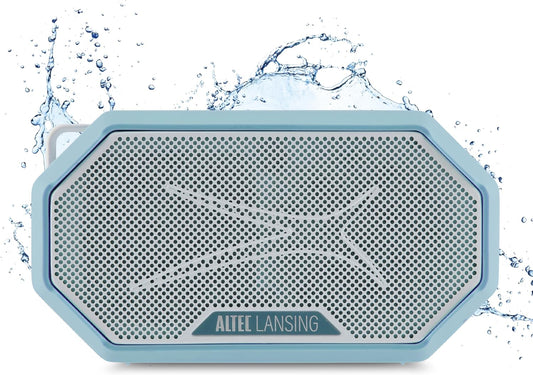 Altec Lansing Portable Bluetooth Speaker HYDRAMINI 2.0, IP67 Waterproof, Portable, 12h Playtime, Wireless Pairing, USB-C Quick Charge, Magnetic Bluetooth Speaker, Voice Assistant Integration