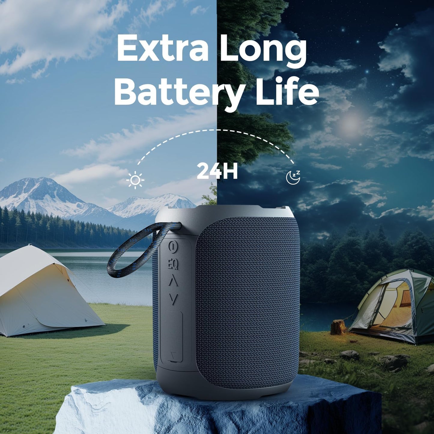 Portable Bluetooth Speaker with Stereo, IPX7 Waterproof, Bluetooth 5.3 with 4-in 1 BT/Aux/TF-Card/U Disk Input, 40W Wireless Speaker for Outdoor/Home/Party/Electronic Gadgets