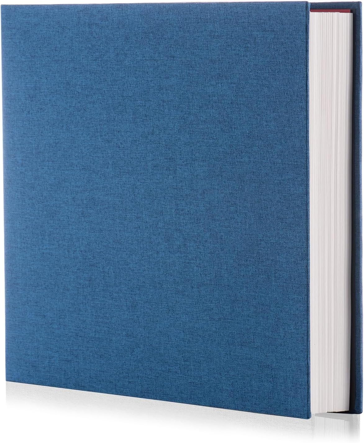 Photo Album Self Adhesive Scrapbook Album for 4×6 Pictures DIY Magnetic Linen Cover Album 30 Blank Pages for Family Wedding, Birthday, Christmas, Anniversary (Blue)