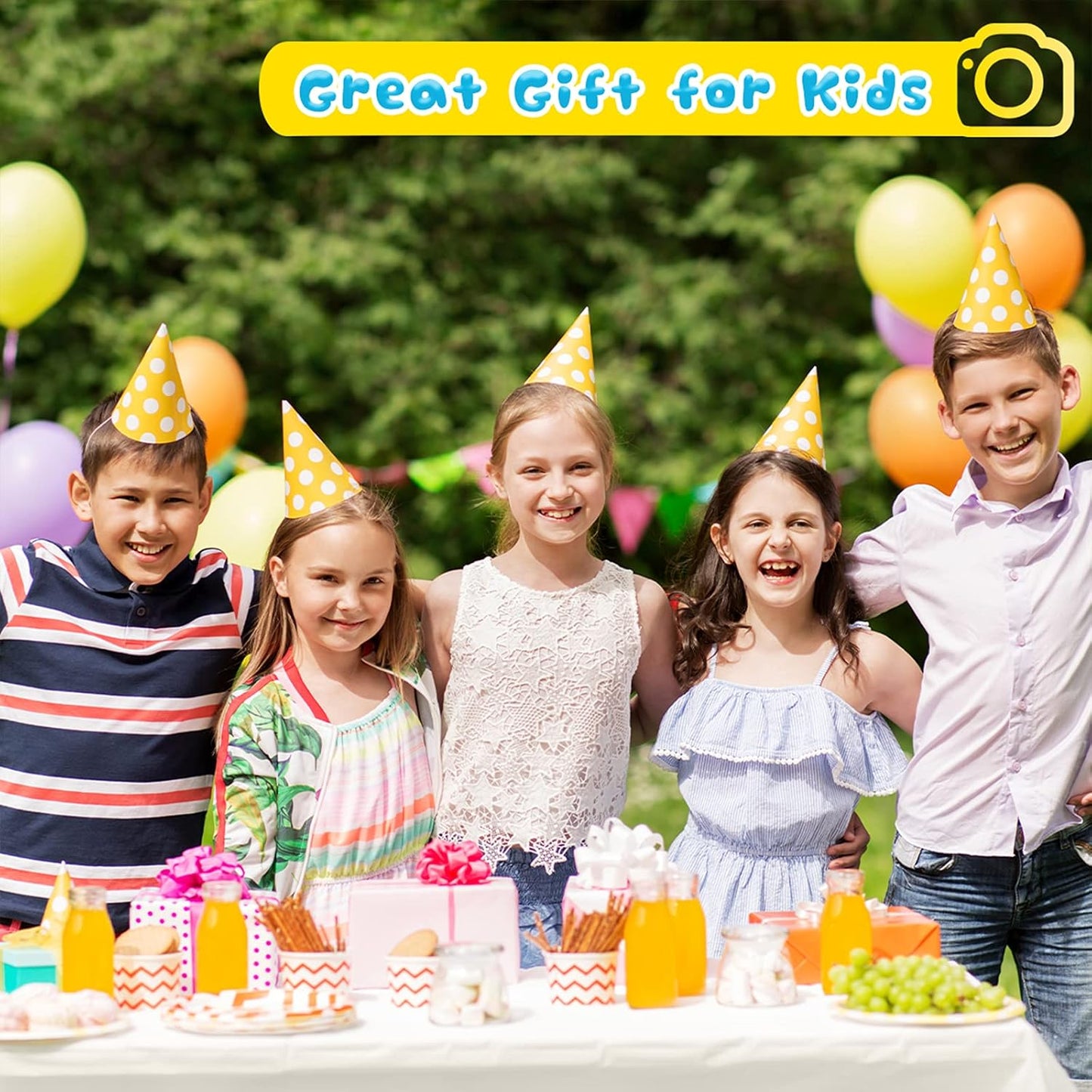 Upgrade Kids Selfie Camera, Christmas Birthday Gifts for Age 3-8, Kids Digital Cameras with HD Video,Portable Kids Camera, Toddler Toy for 3 4 5 6 7 8 Year Old Boy with 32GB SD Card (Blue) 1