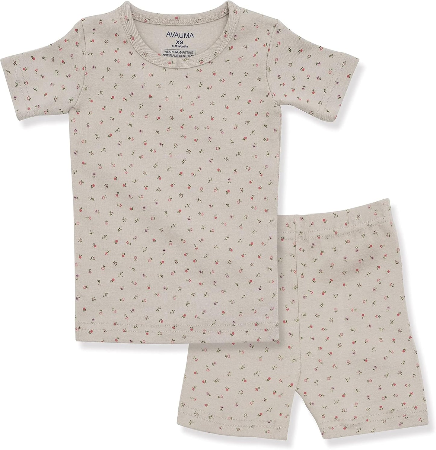 AVAUMA Baby Boys Girls Pajama Set 6M-7T Kids Cute Toddler Snug fit Pattern Design Pjs Cotton Sleepwear