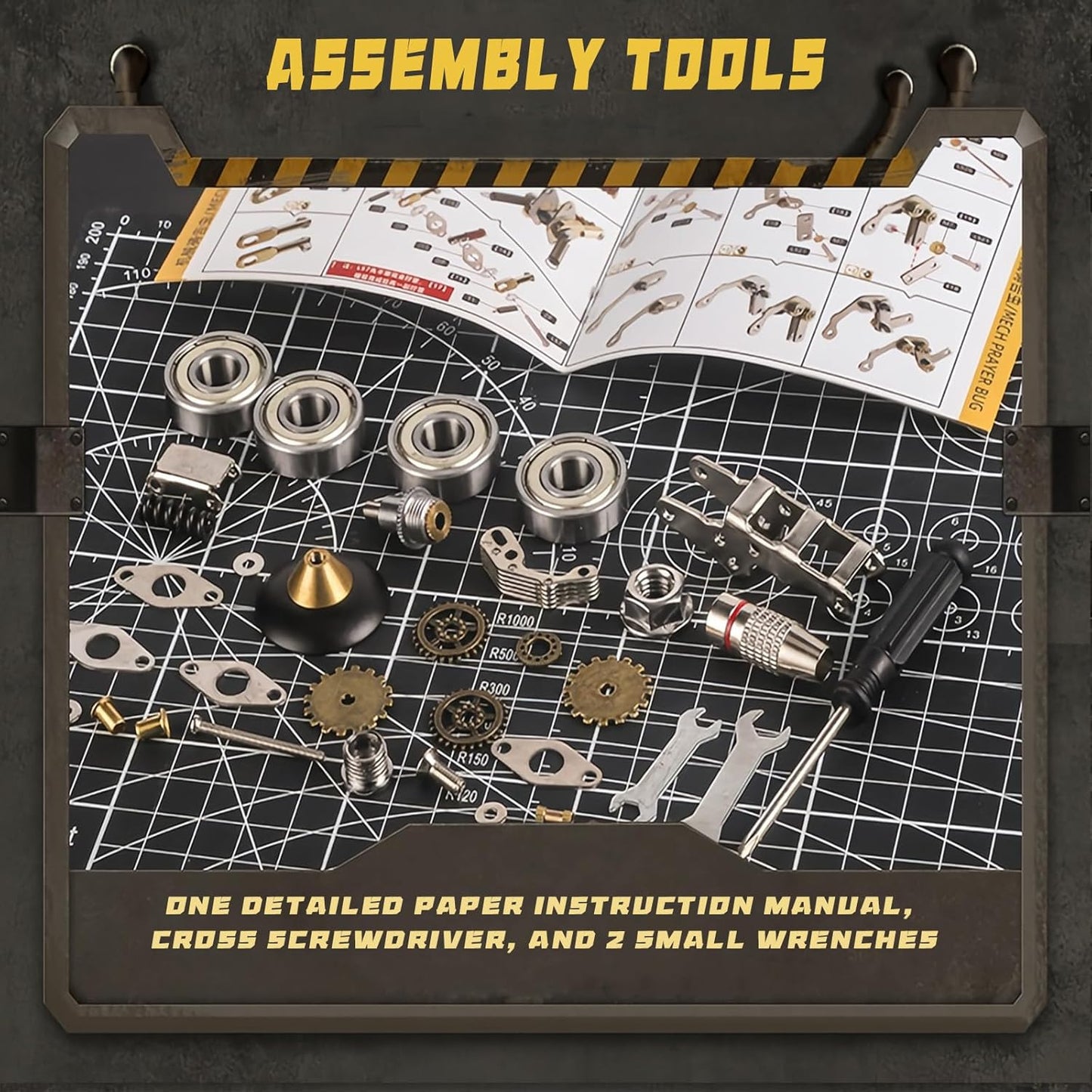 3D Metal Puzzle for Adults, Metal Model kit, Mechanical Armor Puzzle, Adult Brain teasers - The Best Gift for Men (Spacecraft)