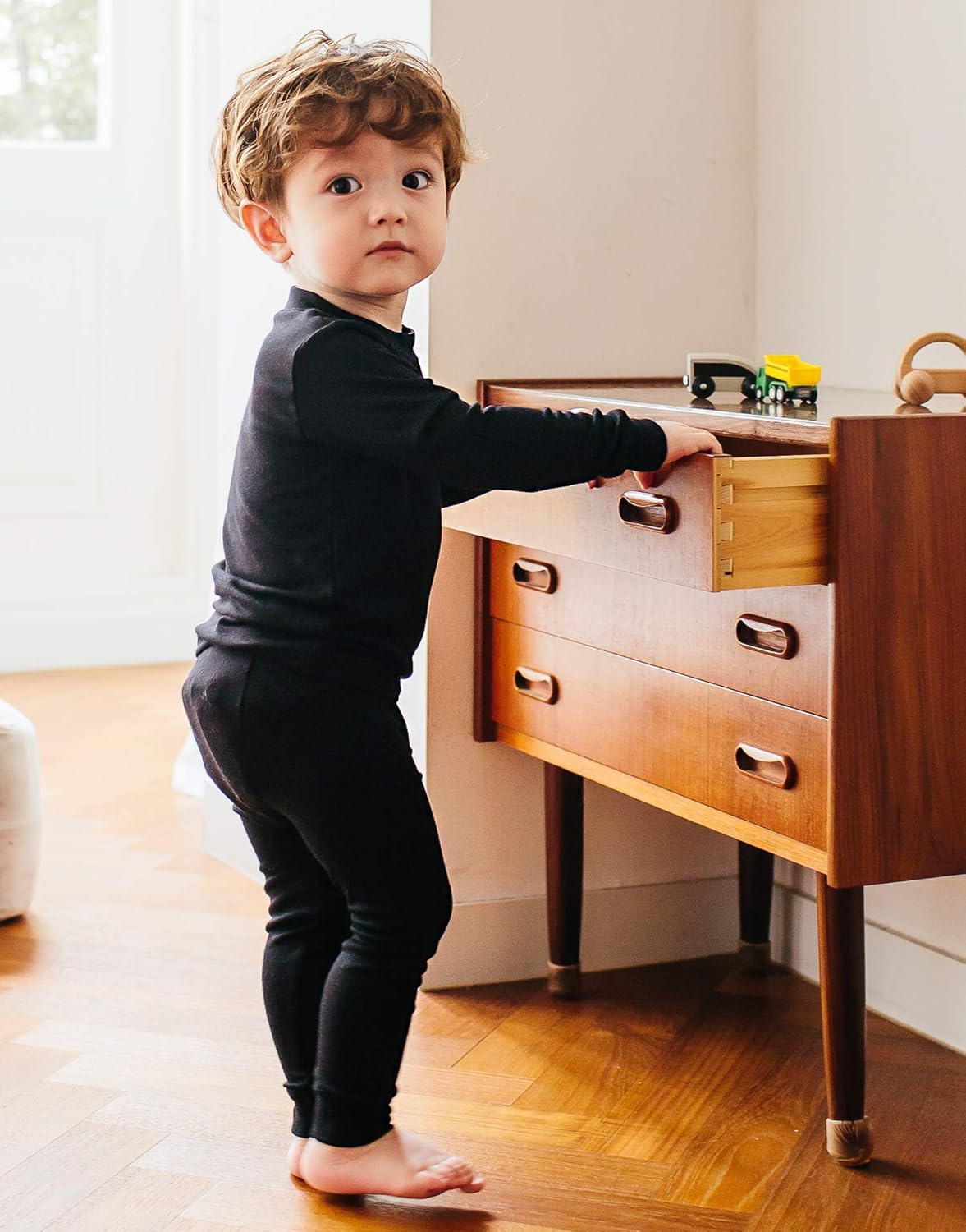 VAENAIT 6M-12Y Toddler Kids Girls Boys Soft Comfy Modal Tencel Solid Raglan Sleepwear Pajamas Pjs 2pcs/4pcs Set