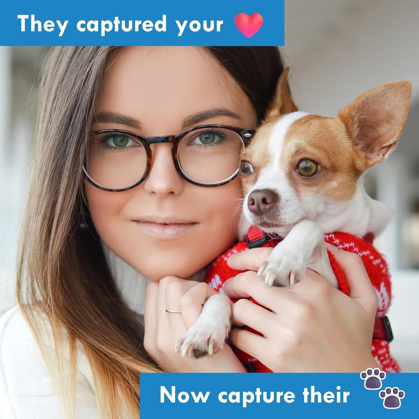 Baby Mushroom Pet Paw Ink Print Kit | Personalized Gift for Pet Lovers | Small Dog and Cat Memorial Keepsake with Clean-Touch Inkless Ink Pad & Picture Frames