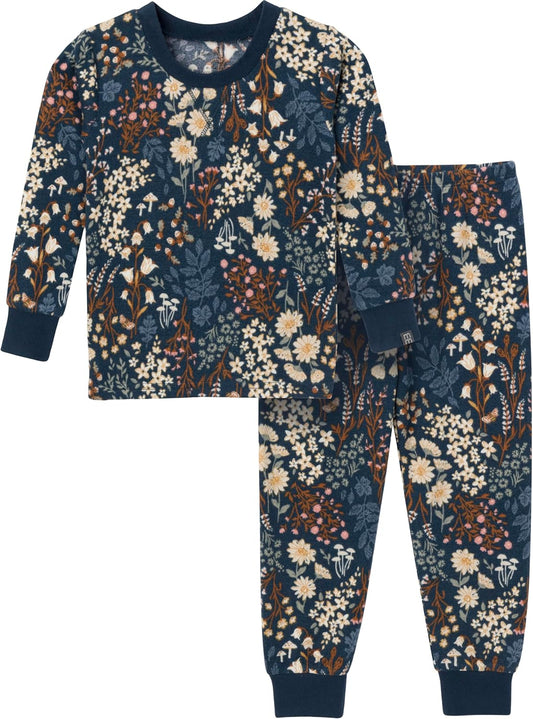 Modern Moments by Gerber Baby and Toddler Hacci Snug Fit 2-Piece Pajama Set