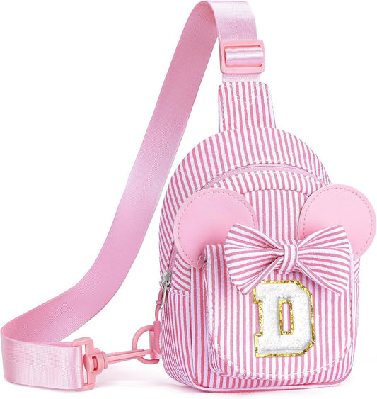 Gifts for Kids, Girls Birthday Gift Trendy Stuff | Pink Crossbody Fanny Packs for Girl Kids Cross Belt Sling Bag Kid Birthday Gifts for Sister Girlfriend Daughter Granddaughter Sister(Pink D)
