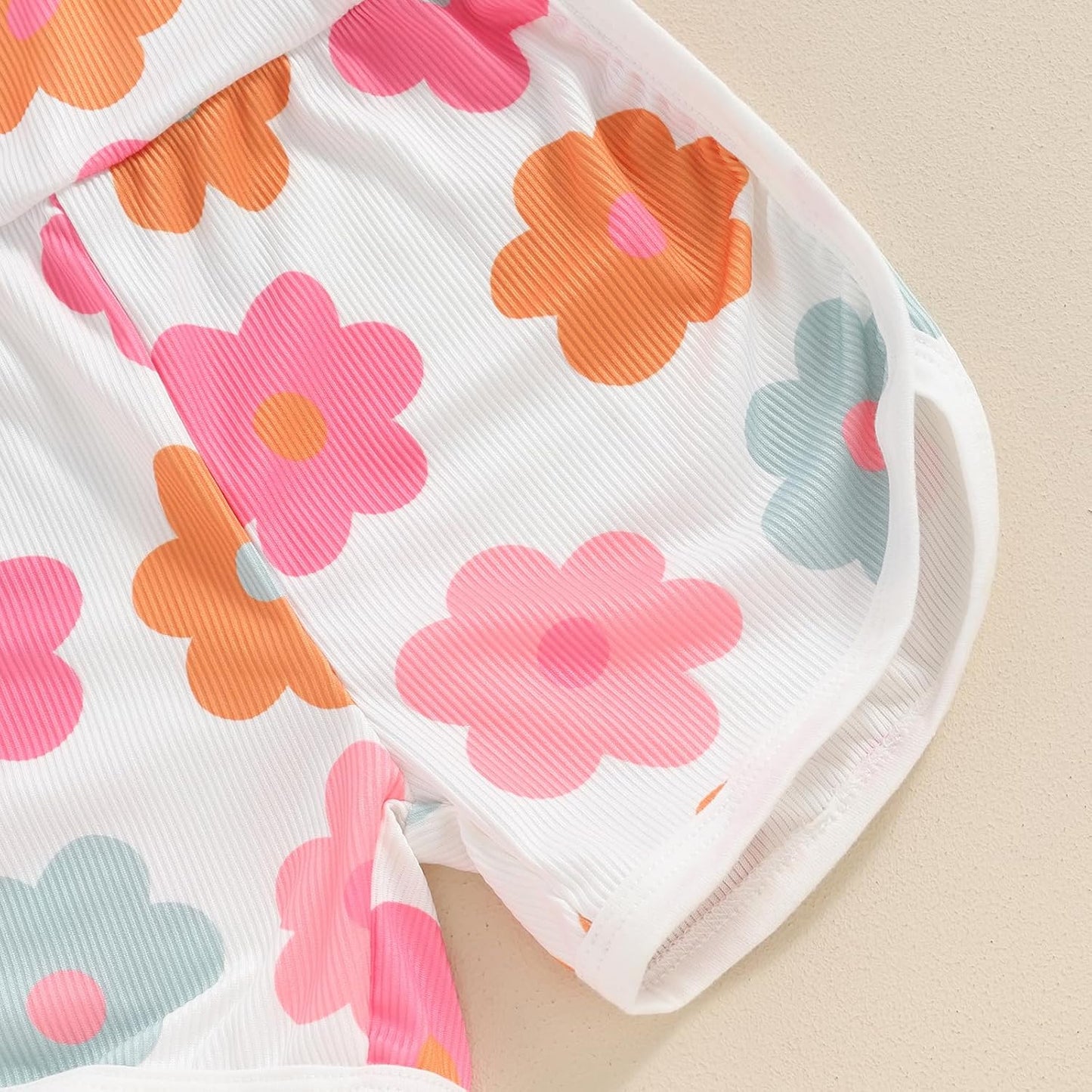 WZTYYDS Toddler Baby Girl Summer Clothes Floral Romper Tie-Up Strap Halter Jumpsuit Infant Summer Sling Playsuit 6M-3T